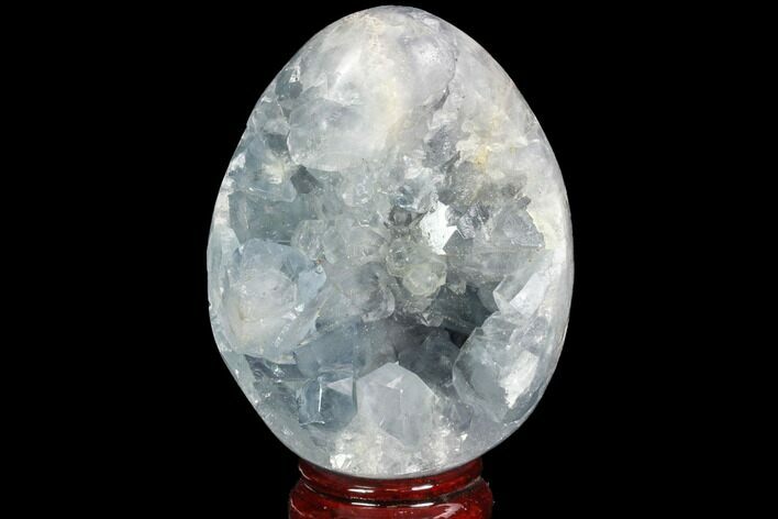 Crystal Filled Celestine (Celestite) Egg Geode - Madagascar #100043